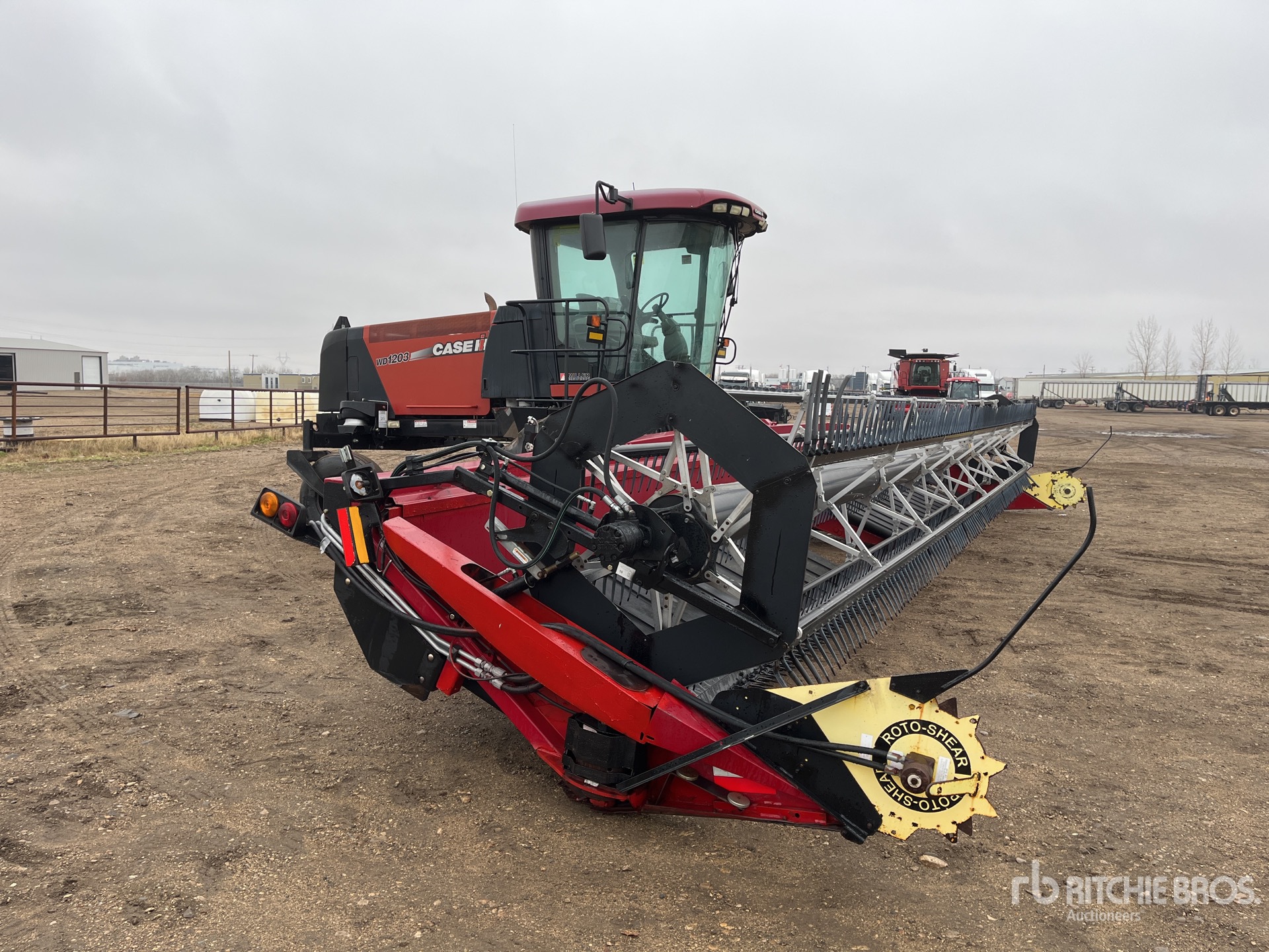 2010 Case IH WD1203 36 ft Swather Windrower | Ritchie Bros. Auctioneers
