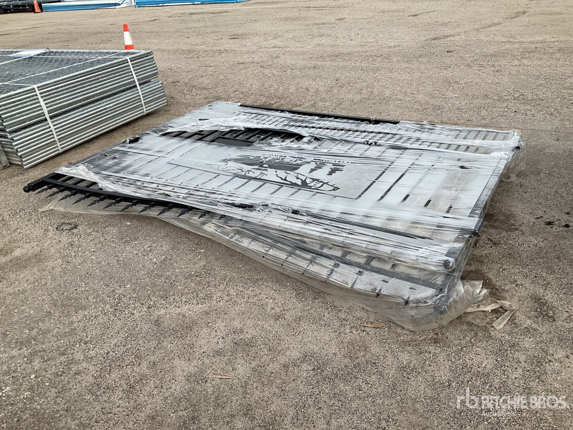 2024 KJ K0720-1 20 ft Wrought Iron Bi-Parting Driveway Gate | Ritchie ...