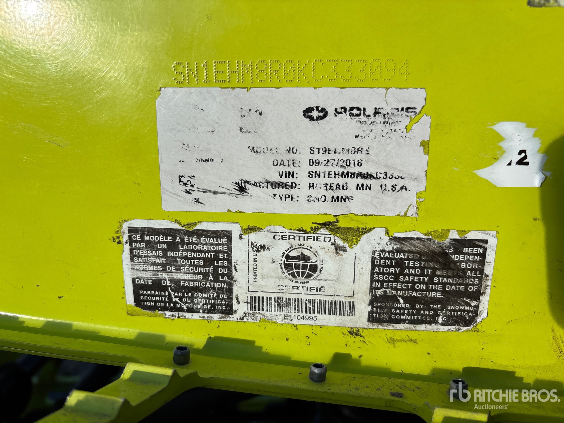 General Appearance with Numero seriale/numero d’identificazione del veicolo (VIN)