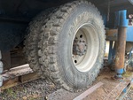 Underbody with Left Rear Drive Tires