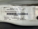 MN334467 - 2021 International LT625: Emission Label