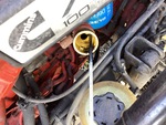 LN244179 - 2020 International LT625: Engine Oil level on Dipstick