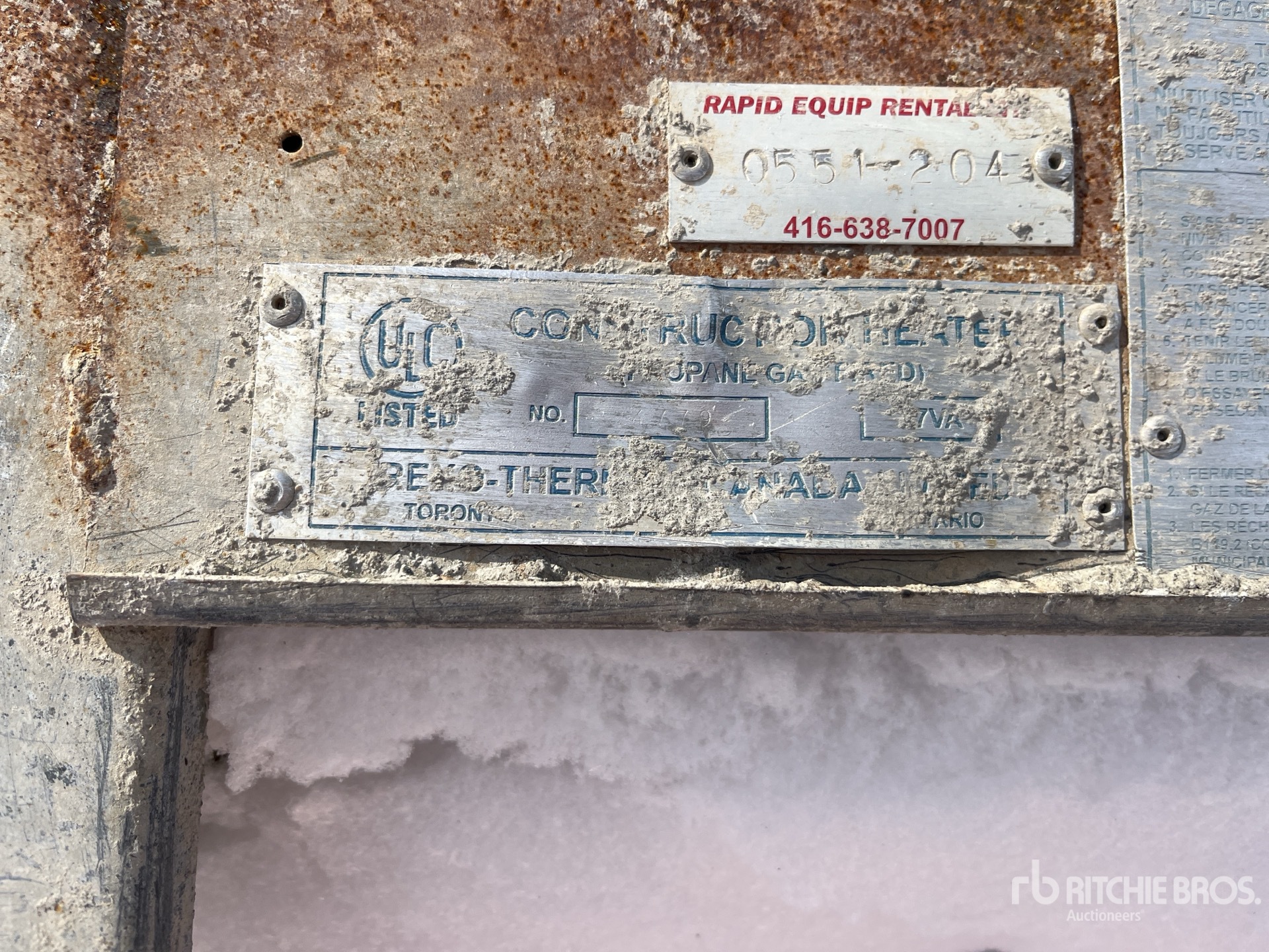 General Appearance with N.º de serie/VIN