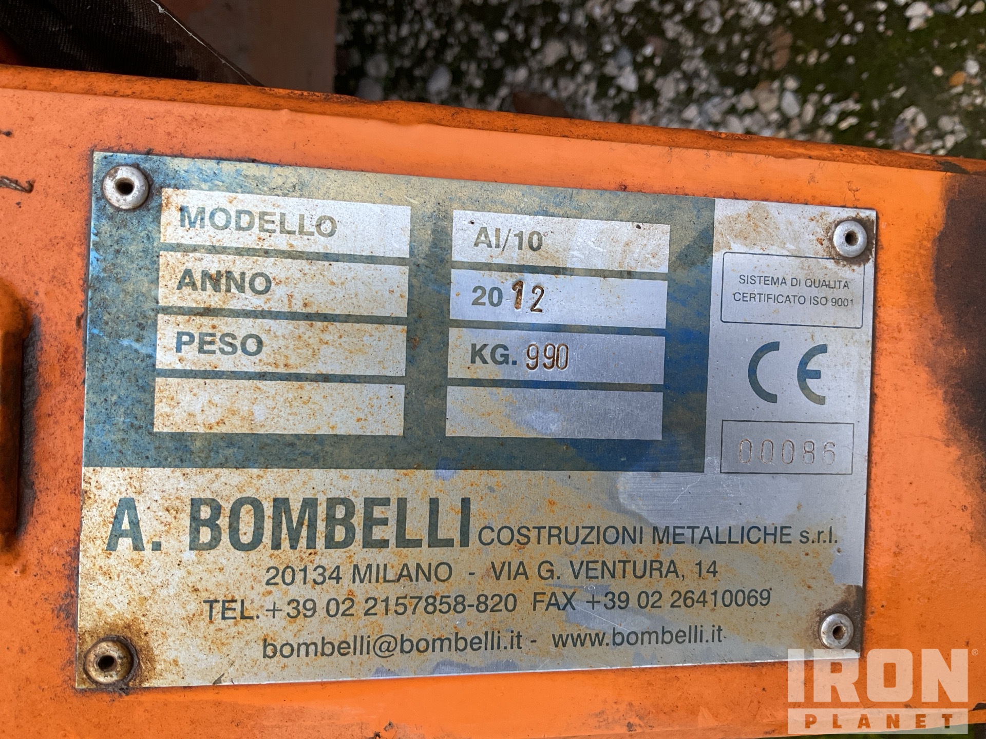 General Appearance with Numero seriale/numero d’identificazione del veicolo (VIN)