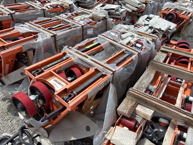 Quantity of (6) 2022 Doosan AC25 5500 lb Pallet Jack (Unused)