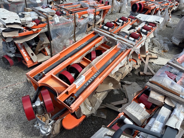 Quantity of (6) 2022 Doosan AC25 5500 lb Pallet Jack (Unused)