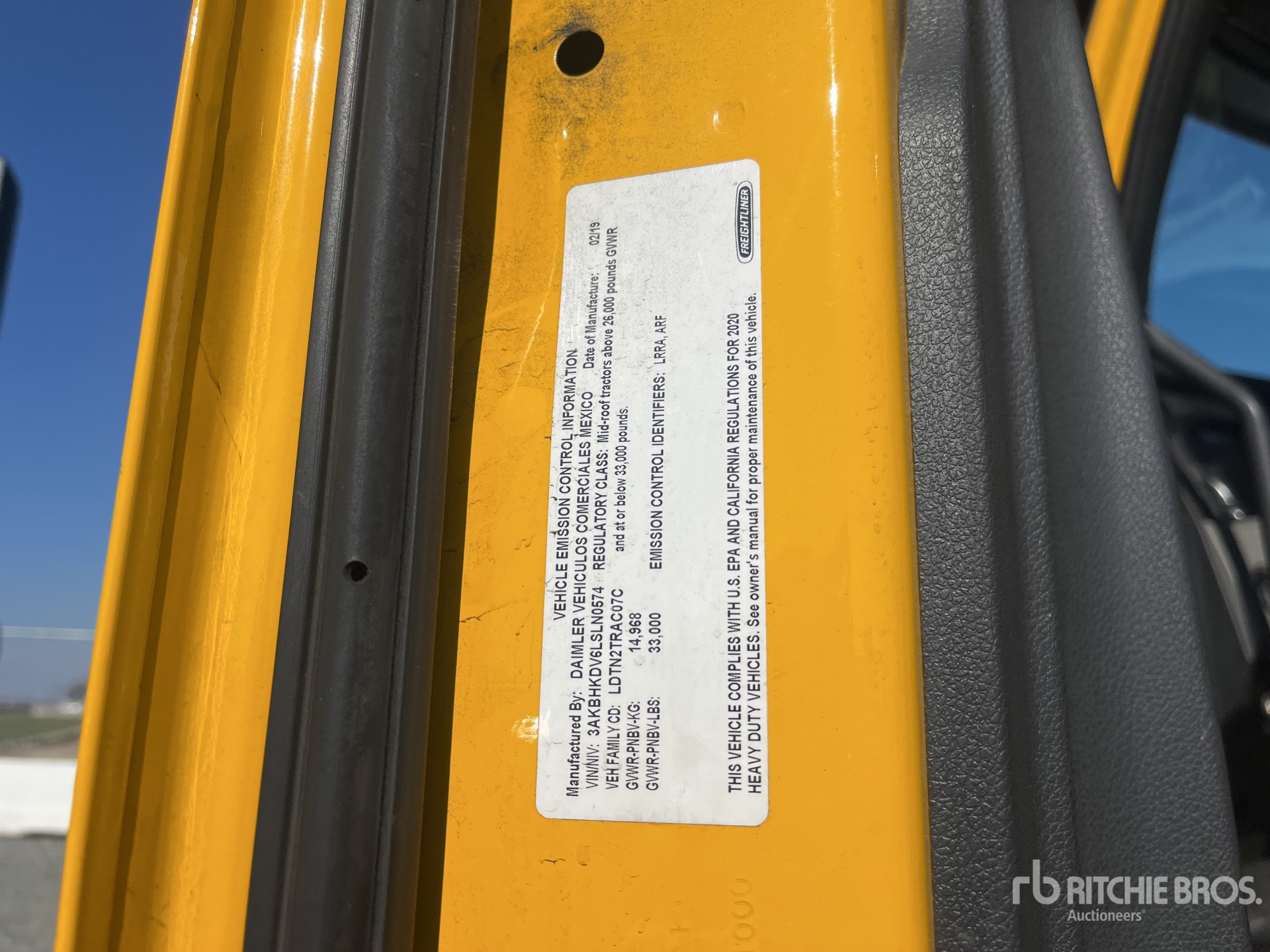 General Appearance with N.º de serie/VIN