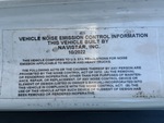 PN805023 - 2023 International LT625: Motor Vehicle Safety Standards Label