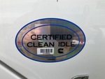 NN654043 - 2022 International LT625: Clean Idle Sticker