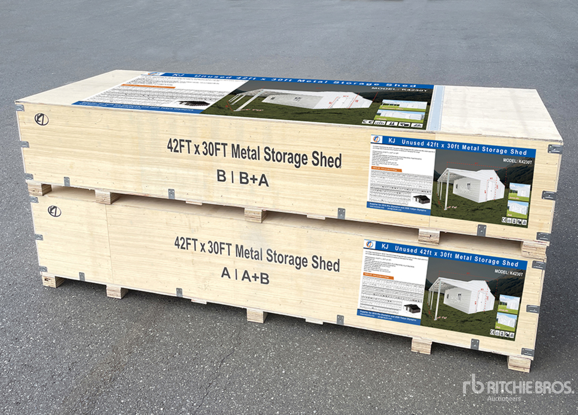 2025 KJ K4230T 42 ft x 30 ft Metal Storage Shed (Unused) | Ritchie Bros ...