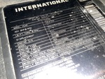 LL051858 - 2020 International LT625: Engine Data Tag