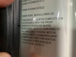 NL169207 - 2022 International MV607: Motor Vehicle Safety Standards Label