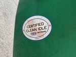 LL833615 - 2020 International LT625: Clean Idle Sticker
