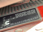 LN329019 - 2020 International LT625: Emission Label