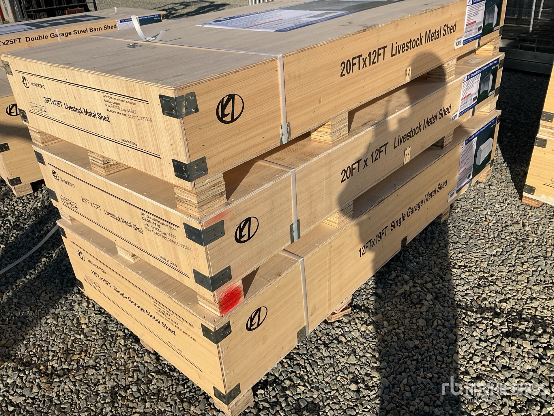 2025 KJ K1220 12 ft x 20 ft Single Garage Metal (Unused) | Ritchie Bros ...