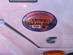 LN203598 - 2020 International LT625: Clean Idle Sticker