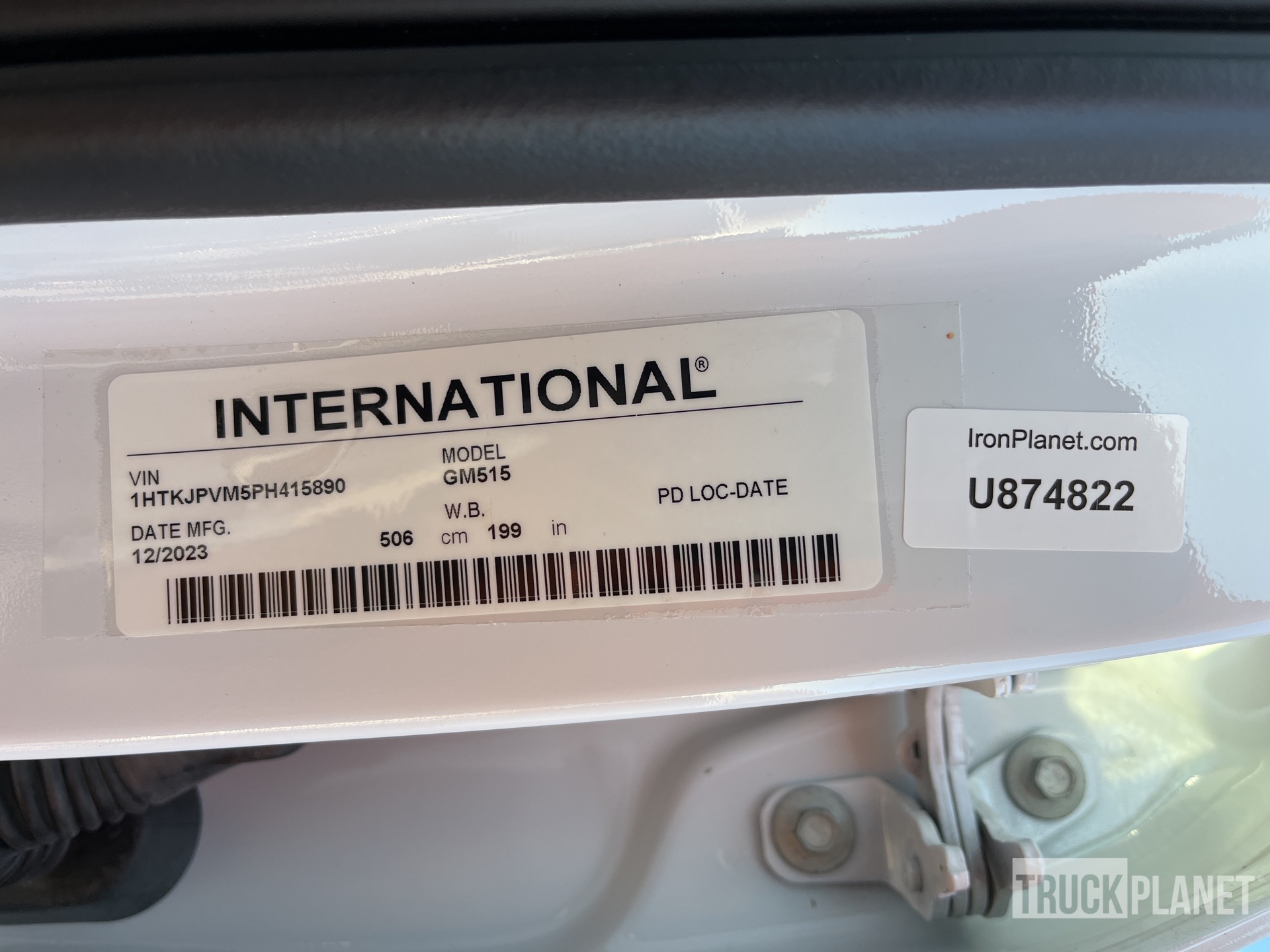 General Appearance with Numéro de série/Numéro d'identification du véhicule automobile