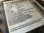 NN565440 - 2022 International LT625: Engine Data Tag