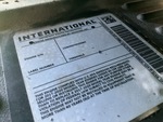 LL833562 - 2020 International LT625: Engine Data Tag