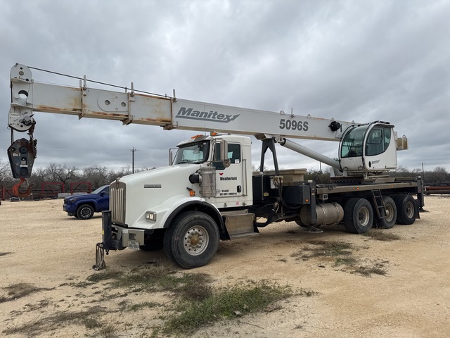 Manitex 5096S Straight Boom on 2014 Kenworth T800 8x6 Boom Truck