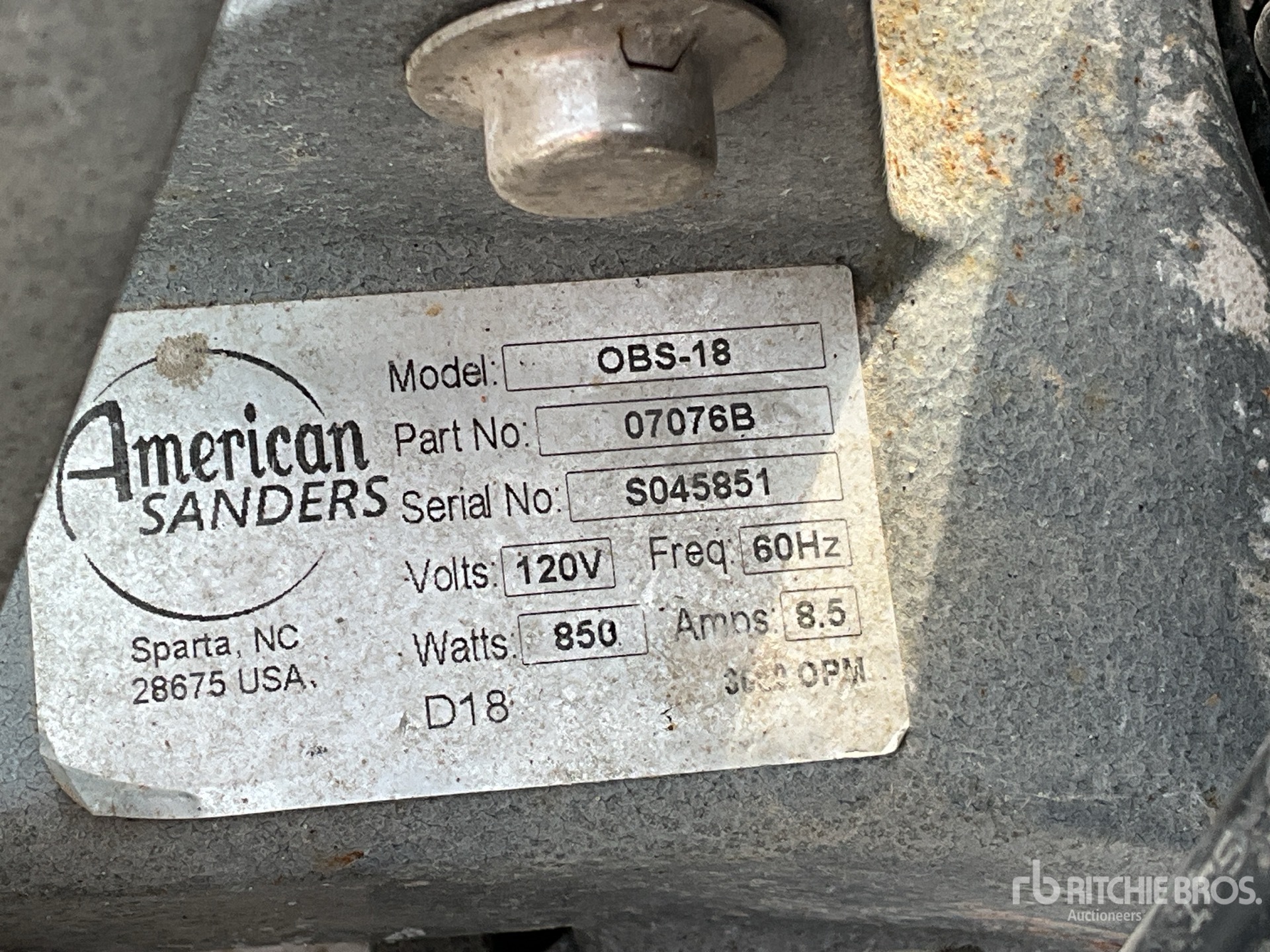 American Sanders OBS-18 Orbital Floor Sander | Ritchie Bros. Auctioneers