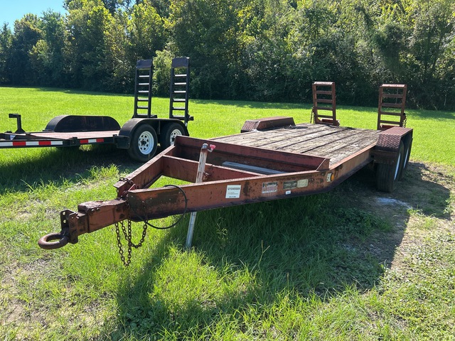 1988 Custom 6T500HS 12000 lb 16 ft T/A Equipment Trailer