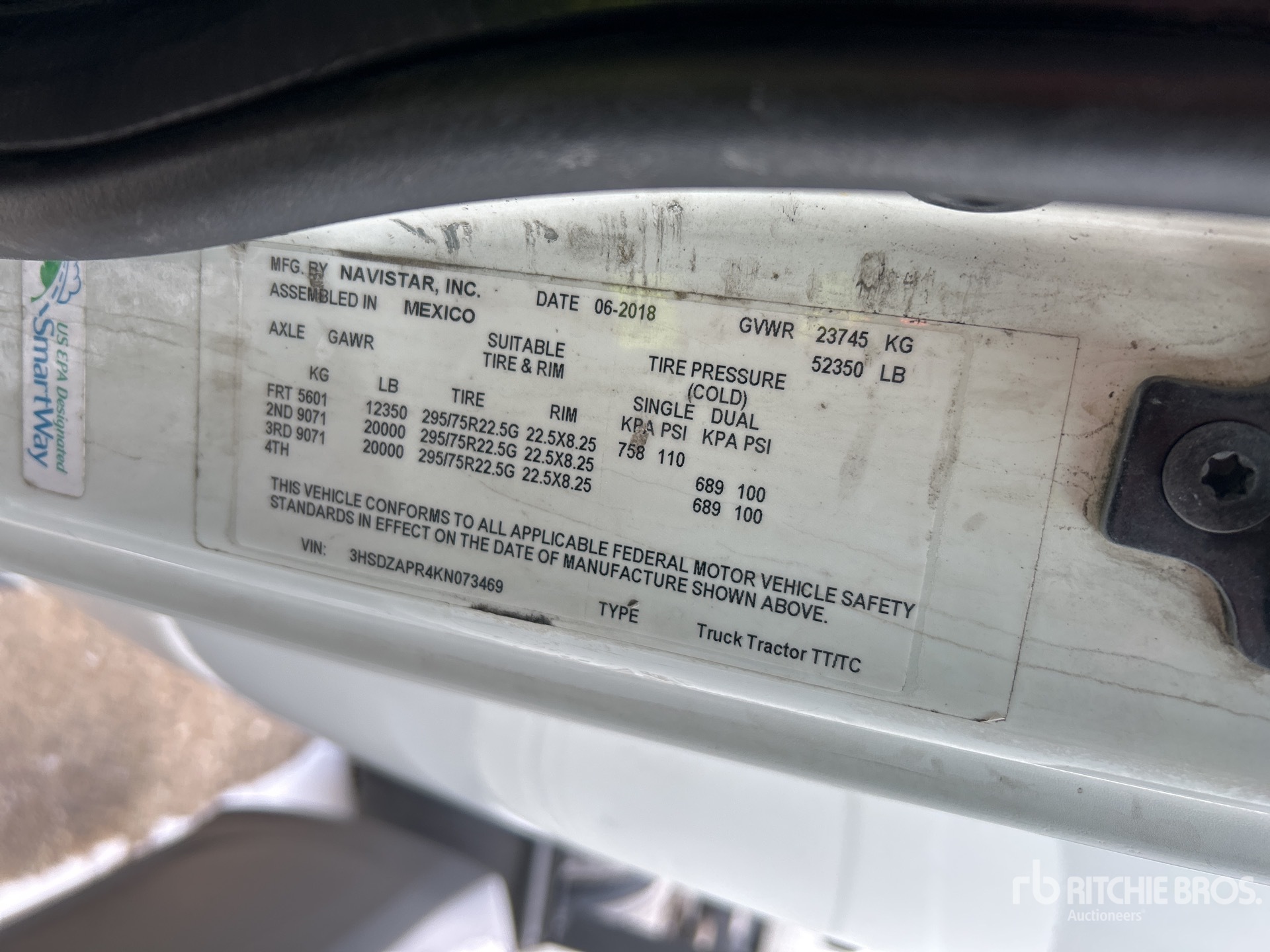 General Appearance with Second Serial Number/VIN Photo