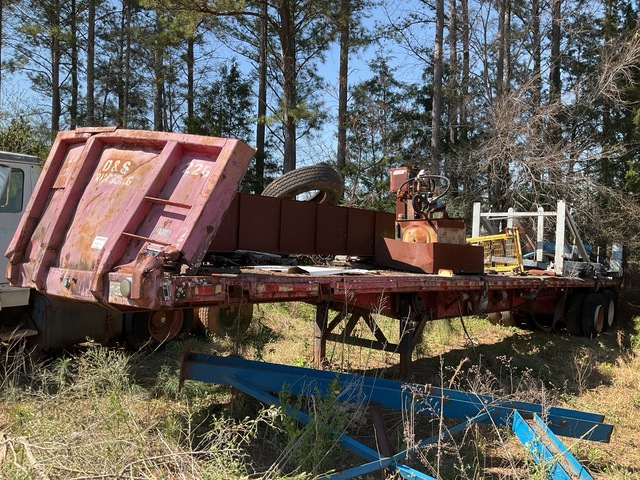 1989 Fruehauf PB80-F2S-45 20000 lb 45 ft T/A Flatbed Trailer