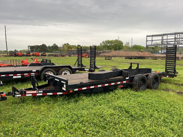 Orange Line 17 ft T/A Equipment Trailer