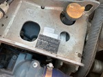 Engine with Emission Label