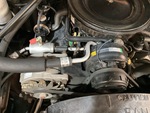 Engine with A/C Compressor