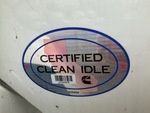 NN433574 - 2022 International LT625: Clean Idle Sticker