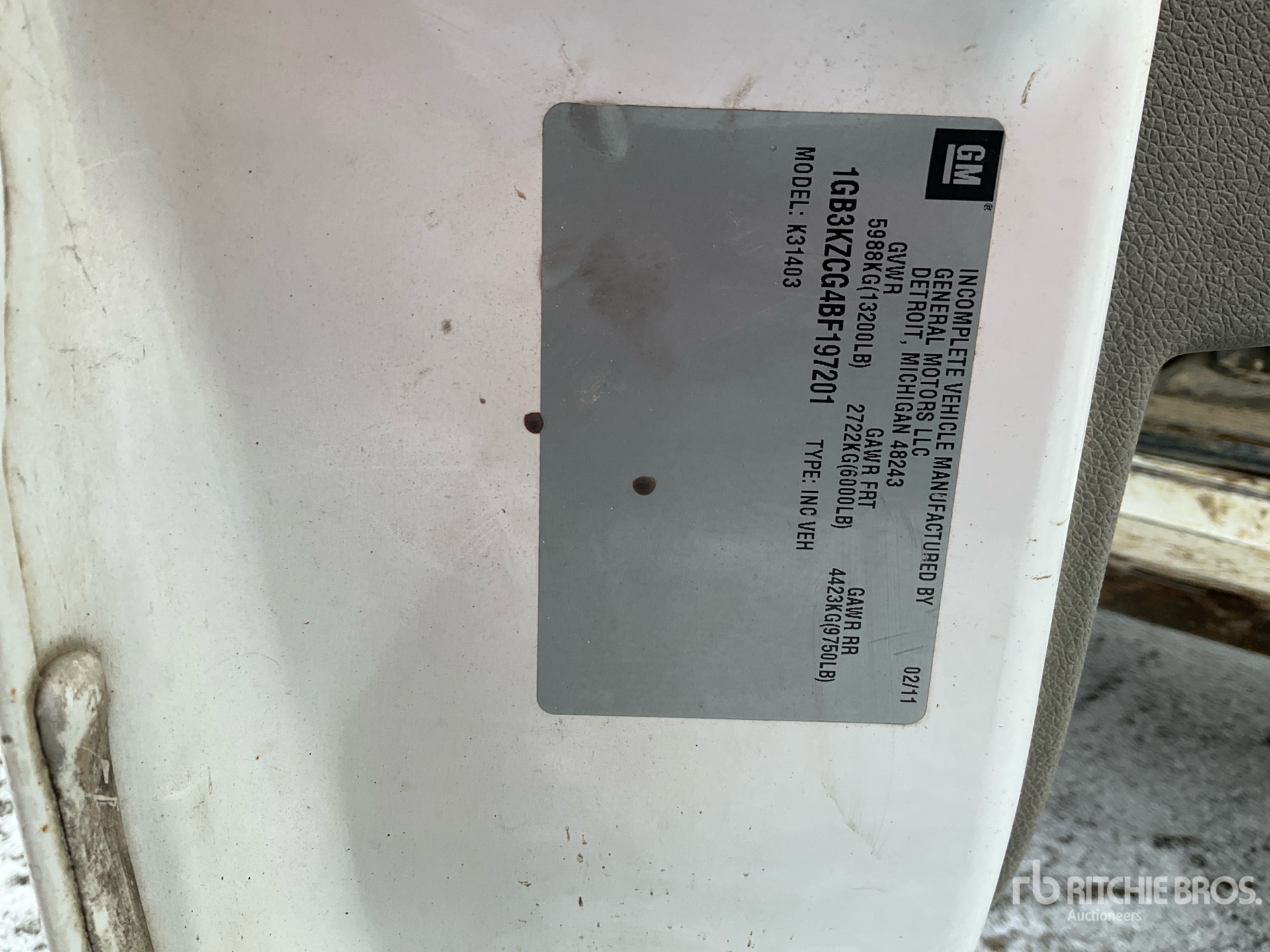 General Appearance with Second Serial Number/VIN Photo