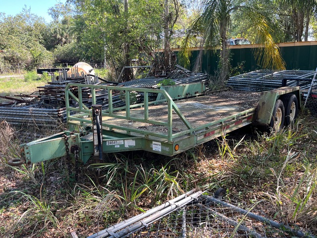 1987 TKG 18 ft T/A Flatbed Trailer