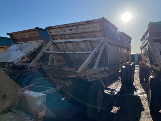 1999 Ranco 12 ft Pup T/A Turntable Belly Dump Trailer 1999 Ranco 12 ft Pup T/A Turntable Belly Dump Trailer