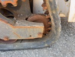 Rubber Track Undercarriage with Rear idler wear