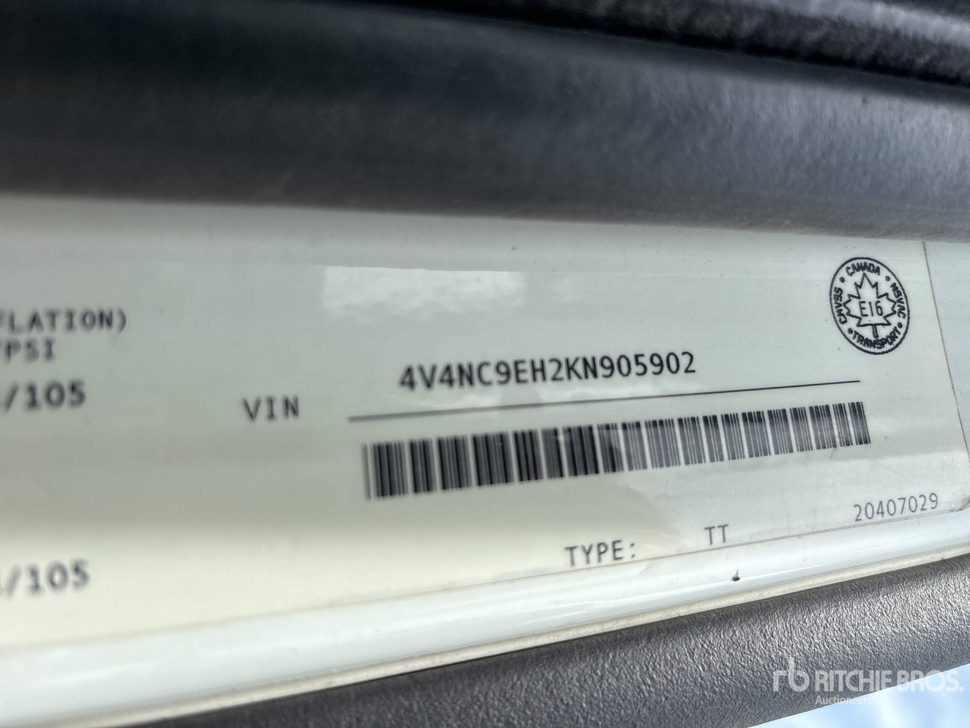 General Appearance with Second Serial Number/VIN Photo