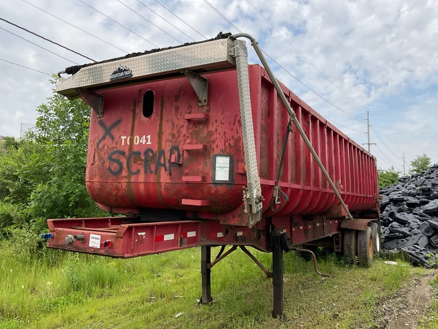 1988 Fruehauf DB5 T/A End Dump Trailer 1988 Fruehauf DB5 T/A End Dump Trailer