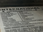 MN237014 - 2021 International LT625: Engine Data Tag