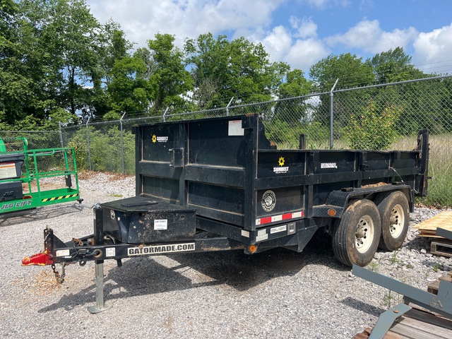 2017 Gatormade 8312D 12 ft 2 in T/A Dump Utility Trailer