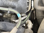 Engine with A/C Compressor