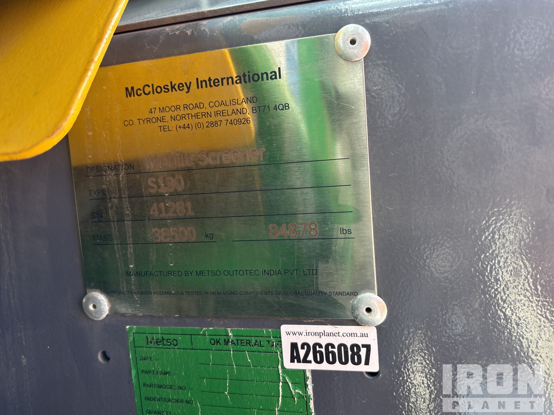 General Appearance with Numéro de série/Numéro d'identification du véhicule automobile