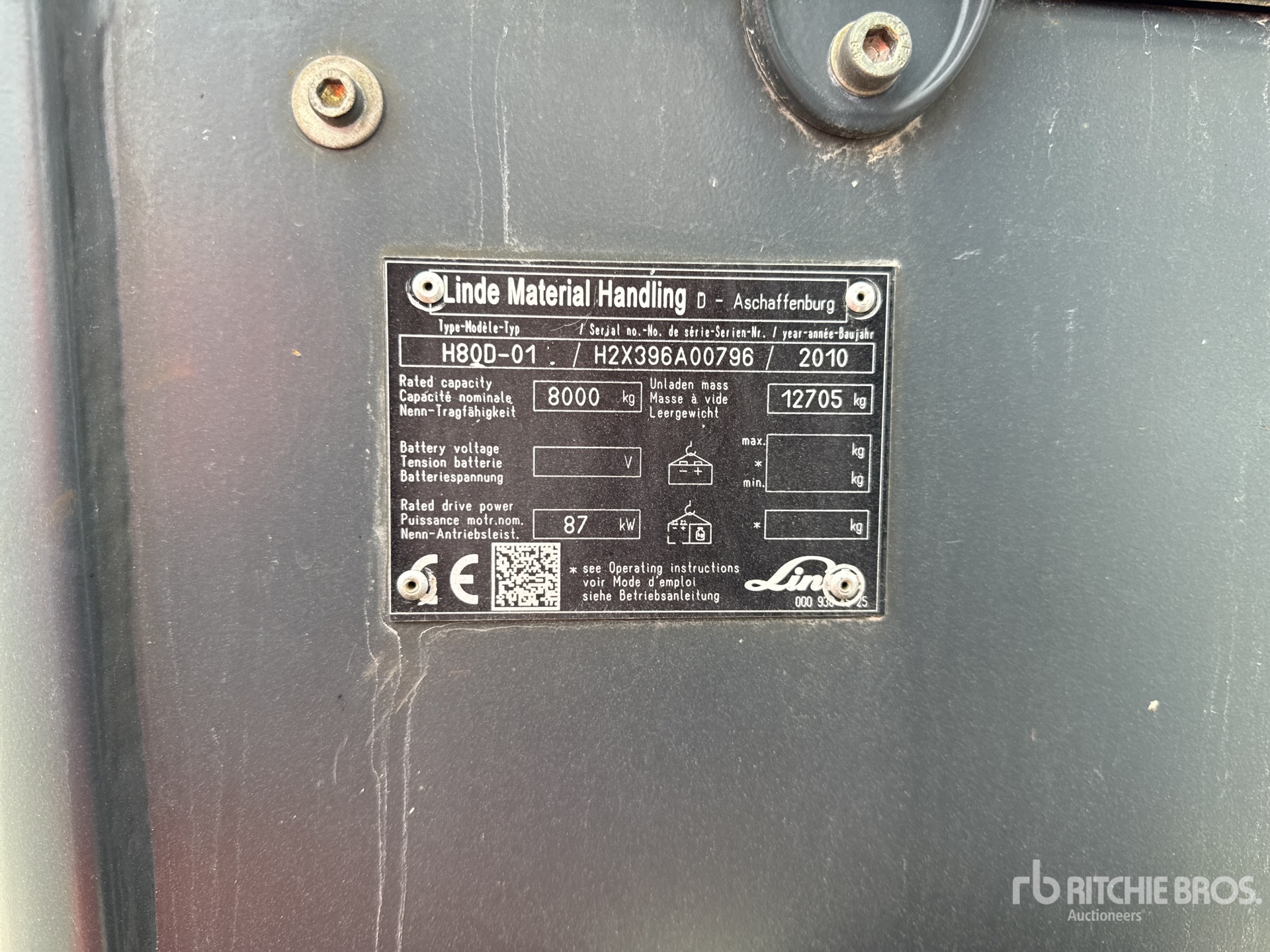 General Appearance with N.º de serie/VIN