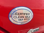 LN165742 - 2020 International LT625: Clean Idle Sticker