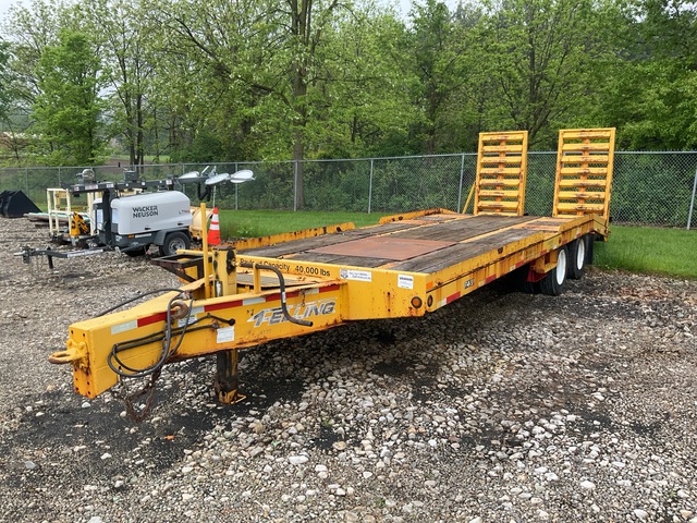 2014 Felling FT-40-2-LP 25 ft T/A Equipment Trailer