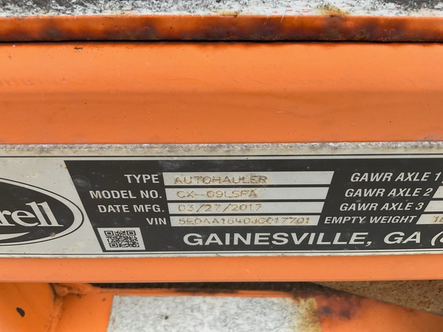 2018 Cottrell CX-9LSFA80 T/A Car Carrier Trailer (Inoperable) 2018 Cottrell CX-9LSFA80 T/A Car Carrier Trailer (Inoperable)