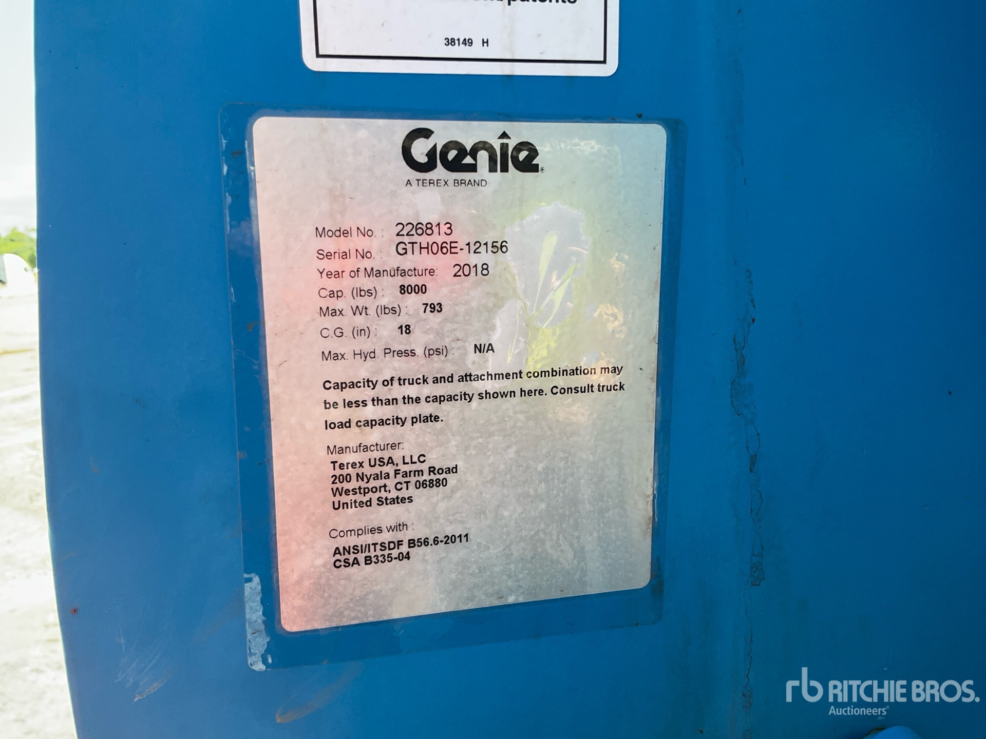 General Appearance with N.º de serie/VIN