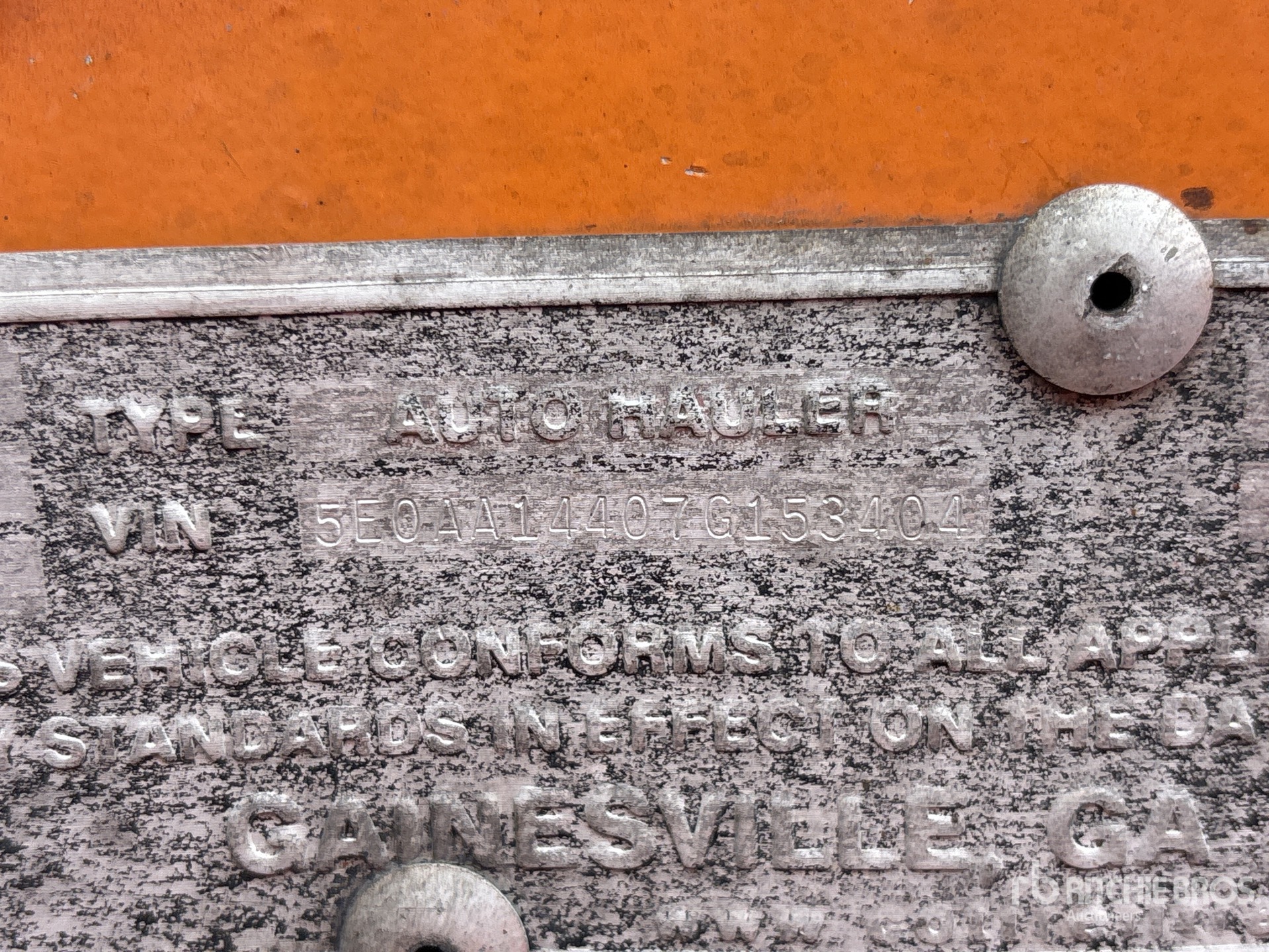 General Appearance with Numero seriale/numero d’identificazione del veicolo (VIN)
