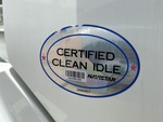 KL722687 - 2019 International LT625: Clean Idle Sticker