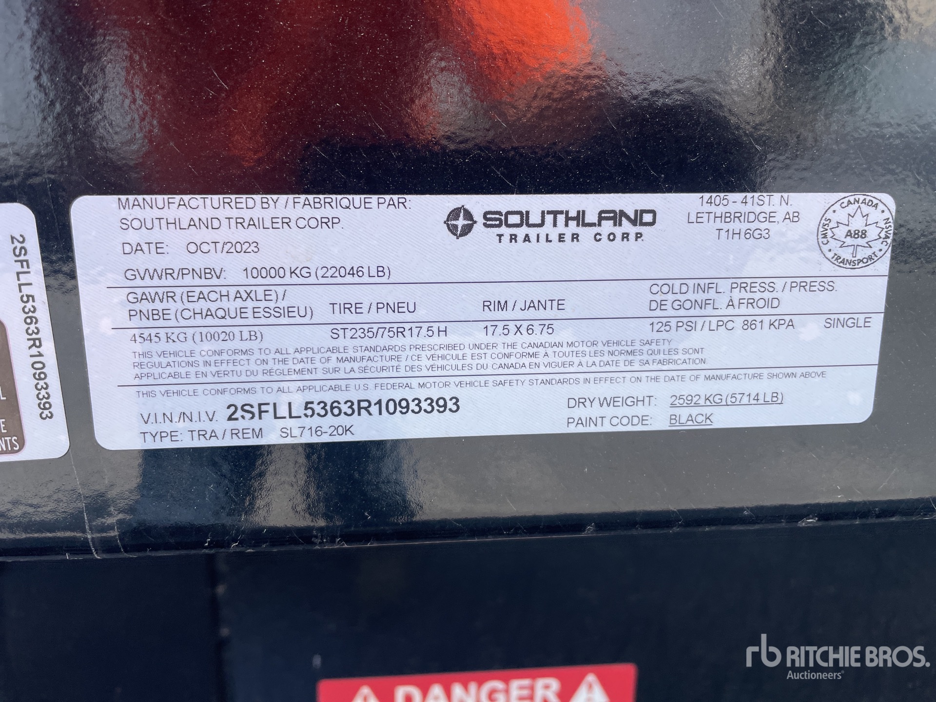 General Appearance with Numero seriale/numero d’identificazione del veicolo (VIN)